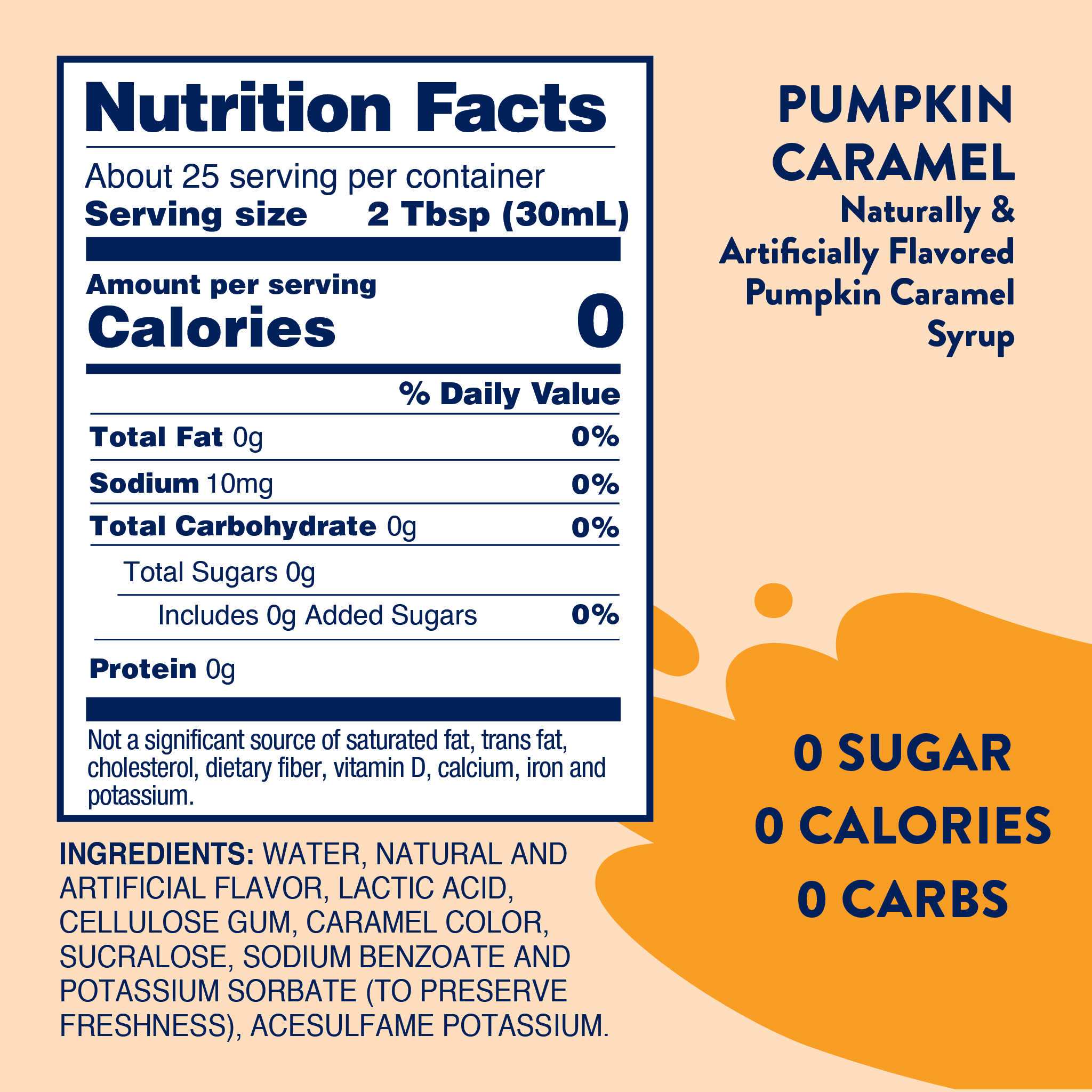 PUmpkin Caramel Nutrition Facts
