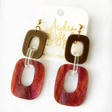 Lola Espresso Brown Sparkle Earrings