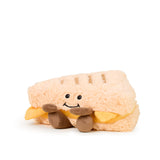 Grilled Cheese Warmies plush, microwavable and lavender-scented, providing warmth or cooling comfort.