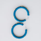 Candace Large Havelock Blue Earrings