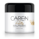 A 6 oz tub of "Pretty" body treatment