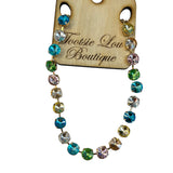 Pastel Rhinestone Necklace-Large