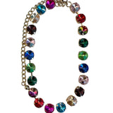 Multicolor Rhinestone Necklace-Large