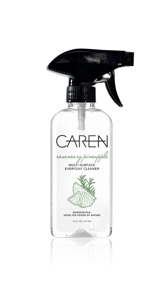 A bottle of Rosemary Pineapple Multi-Purpose Cleaning Spray.