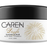 A jar of "Dazzle" sugar scrub.