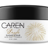 A jar of "Dazzle" sugar scrub.