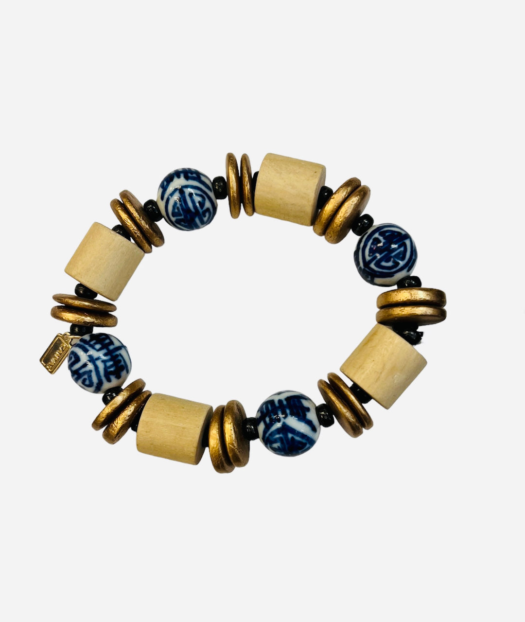 Wood Painted Bracelet