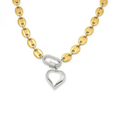 Mariner Heart CZ Pave Necklace