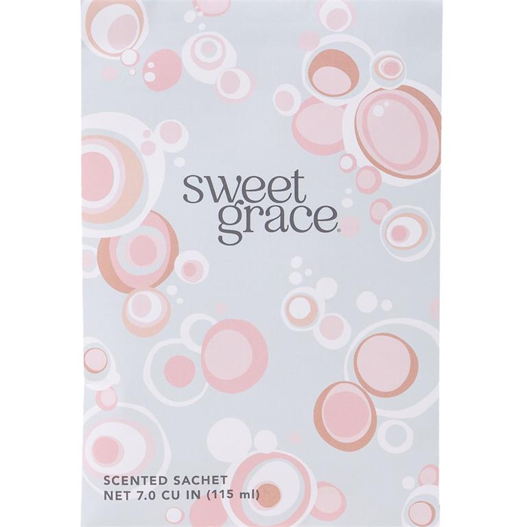 Sweet Grace scented sachet in modern bubble motif