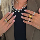 Pearl Gold Beaded Necklace