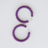 Candace Large Plum Earrings