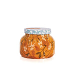 Capri Blue Pumpkin Dulce Candle, 19oz, with festive floral design.