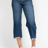 Judy Blue Button Fly Crop Jeans