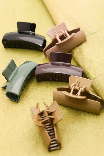 Rectangle Elevated Acetate Hair Clip