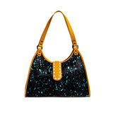 Myra Skyviews Hairon & Leather Bag in Yellow