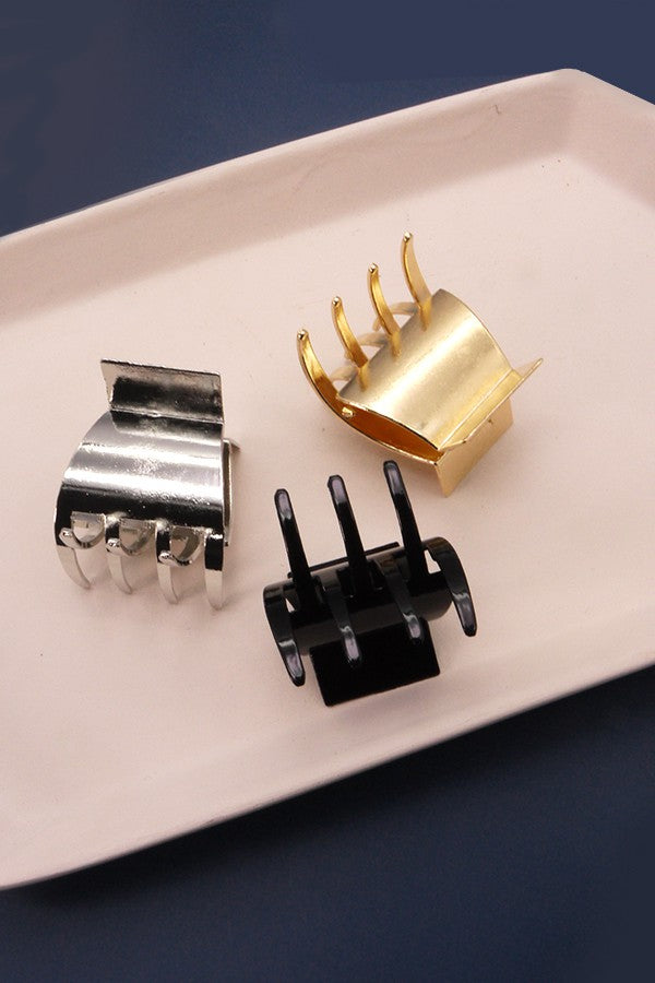 Small Metallic Hair Clips