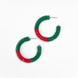 Staci Red & Green Earrings