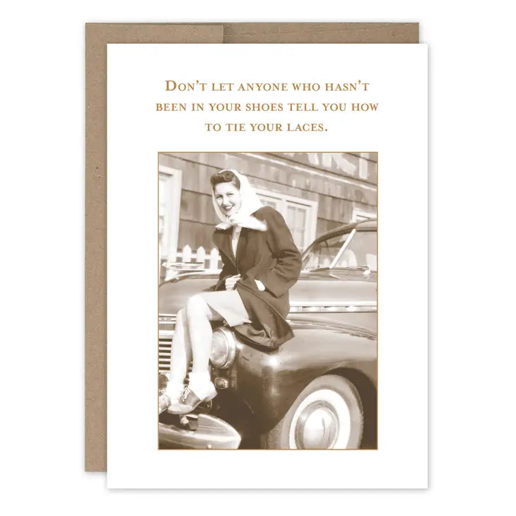 Tie Your Laces Card (What A Hoot)