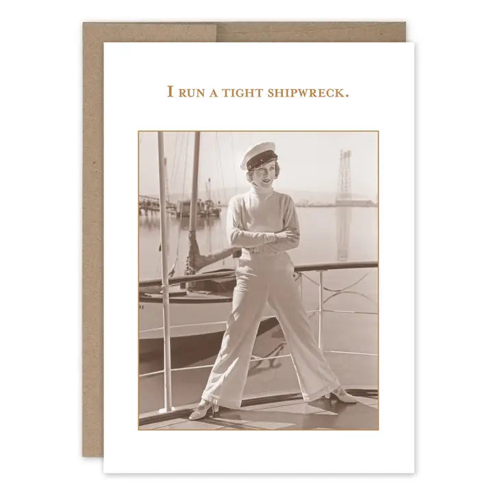 Tight Shipwreck Birthday Card