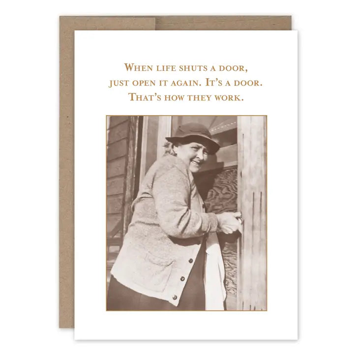When Life Shuts A Door Card (What A Hoot)