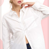 Cotton White Button Down Shirt