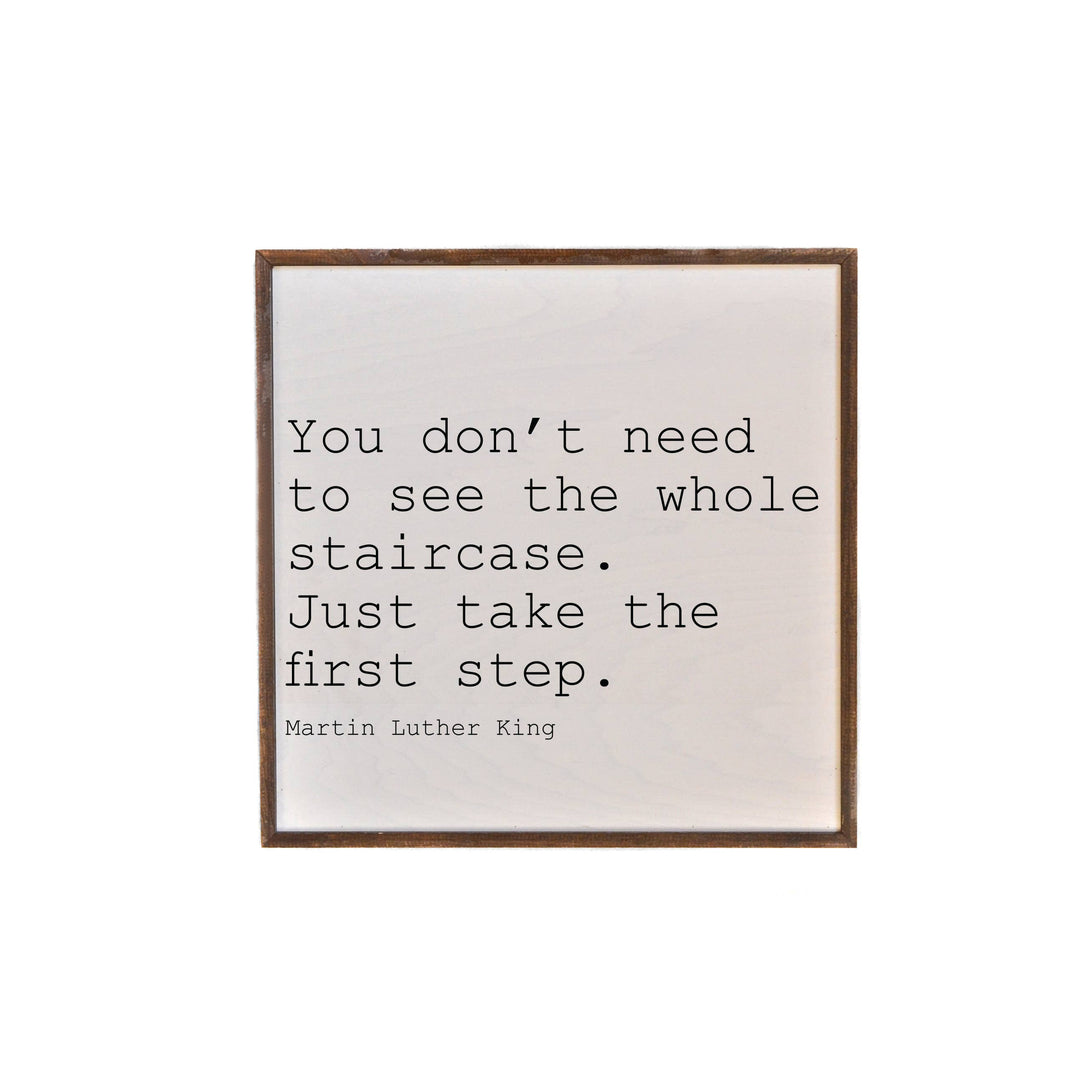 Martin Luther King Rustic Sign