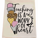 Teacher's Heart Tea Towel