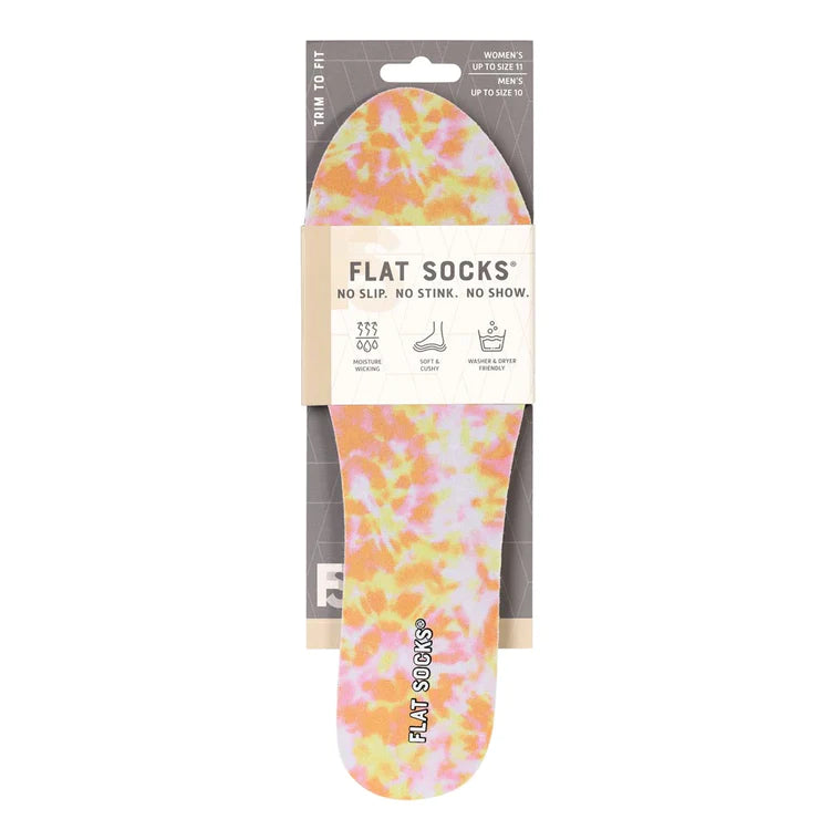 Flat Socks - Citrus Tie Dye