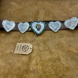 Handmade Turquoise Heart Belt