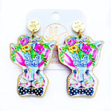 Theodore Easter Bunny Dangle Earrings