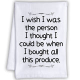 I Wish I Was The Person I Thought I Could Be Tea Towel