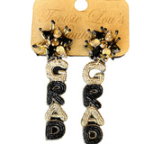 Grad Beaded Earrings