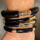 Black & Gold Acrylic Bracelet