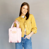 Jon Hart Shag Bag, 11x8.5x6 in, coated canvas with leather trim, versatile golf and accessory bag.