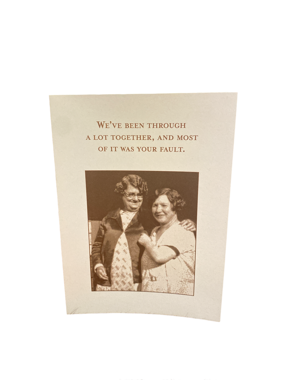 Your Fault Greeting Card (Friendship)