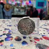 Buffalo Coin Clear Cuff Bracelet