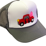 Red Valentine Truck Cap