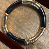 Black & Gold Acrylic Bracelet