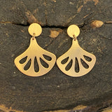 Brushed Gold Earrings