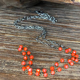 Orange Thin Rosary Chain