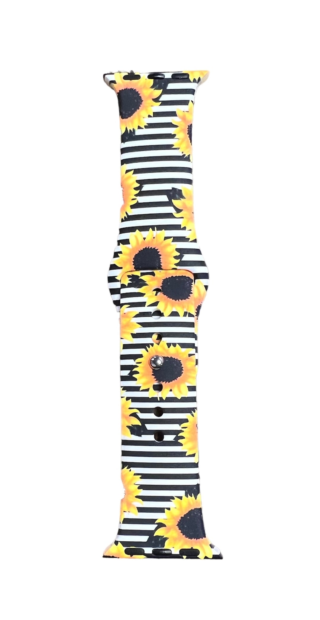 Striped Sunflower Watch Band