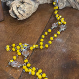 Mustard Rosary Chain Necklace