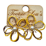 Yellow Flower Earrings