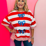 USA Sequin Bow Top