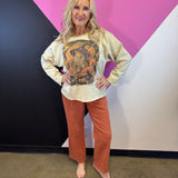 Witchy Leopard Blingy Sweatshirt
