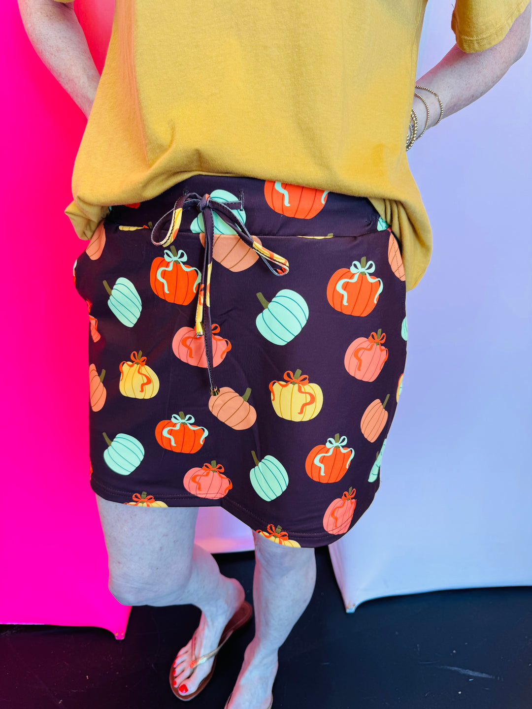 Harvest Hues Pumpkin Skort