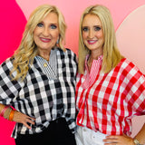 Black Gingham Top