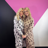 Ash Mocha & Brown Polka Dot Pullover