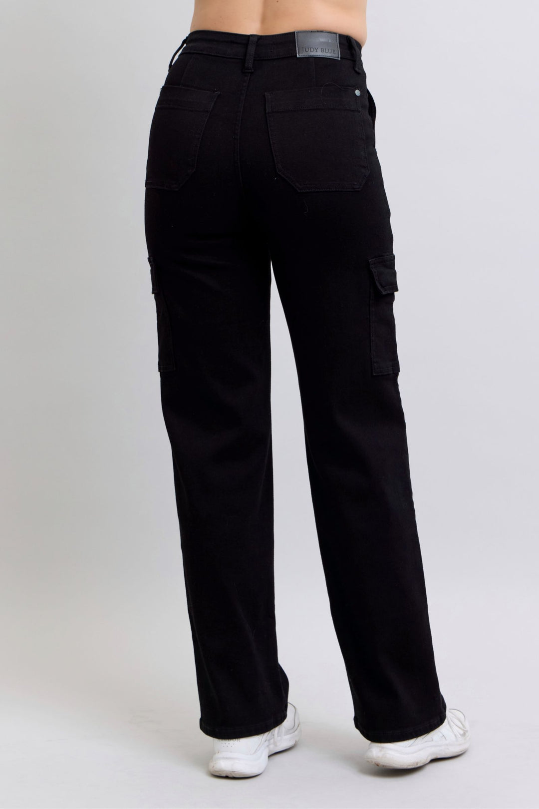 Judy Blue Black Denim Cargo Jeans