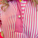 Pink Striped Top